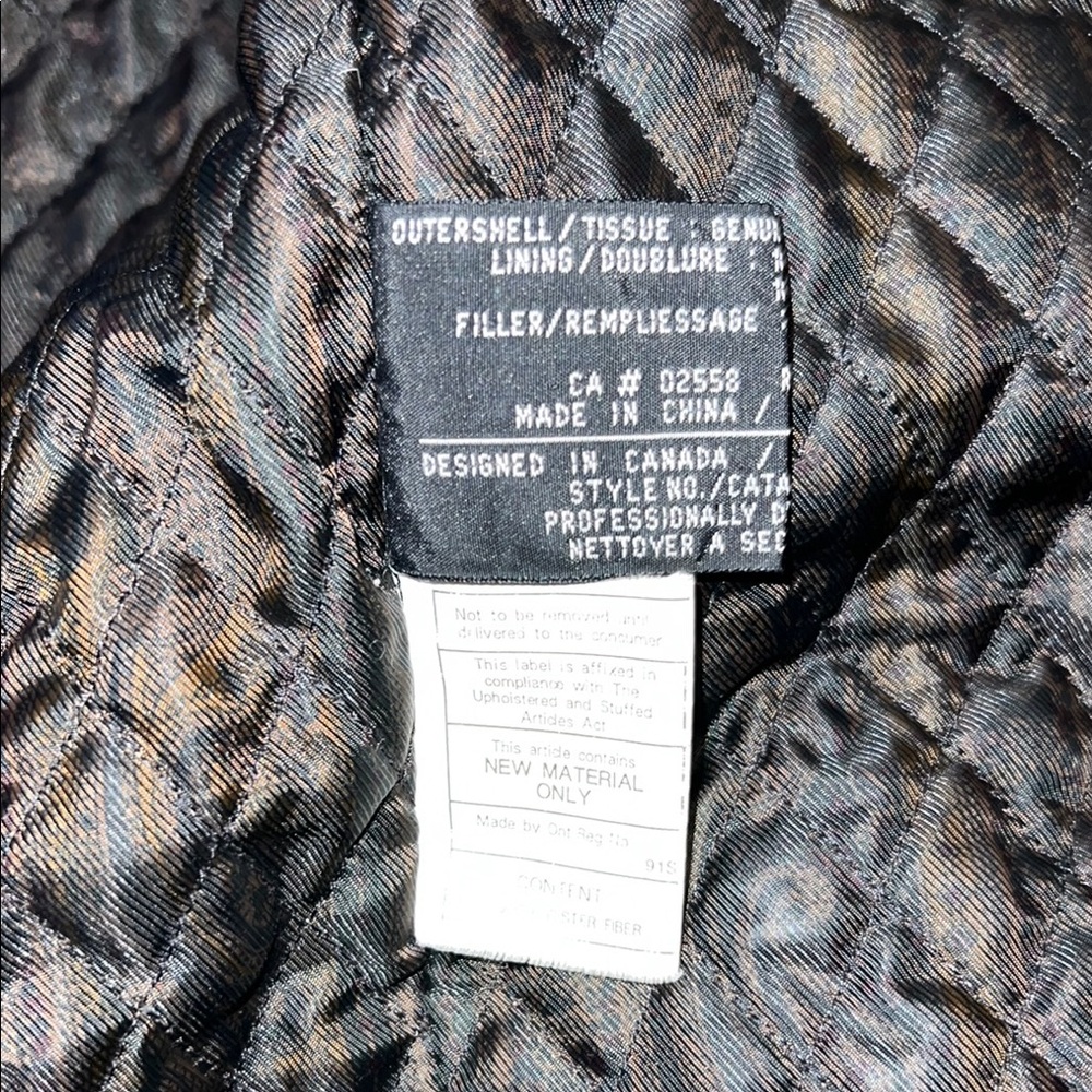 Vintage Men's Danier Black Military Field Jacket with Glossy Finish - Picture 10 of 16